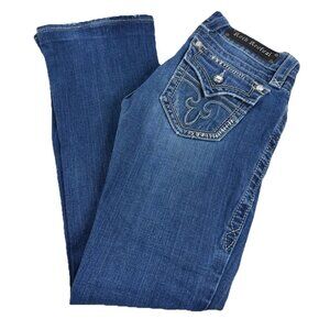 Rock Revival Sz 26 (Actual 28x28) Celine Boot Jeans Model # RRJ814617AR EUC